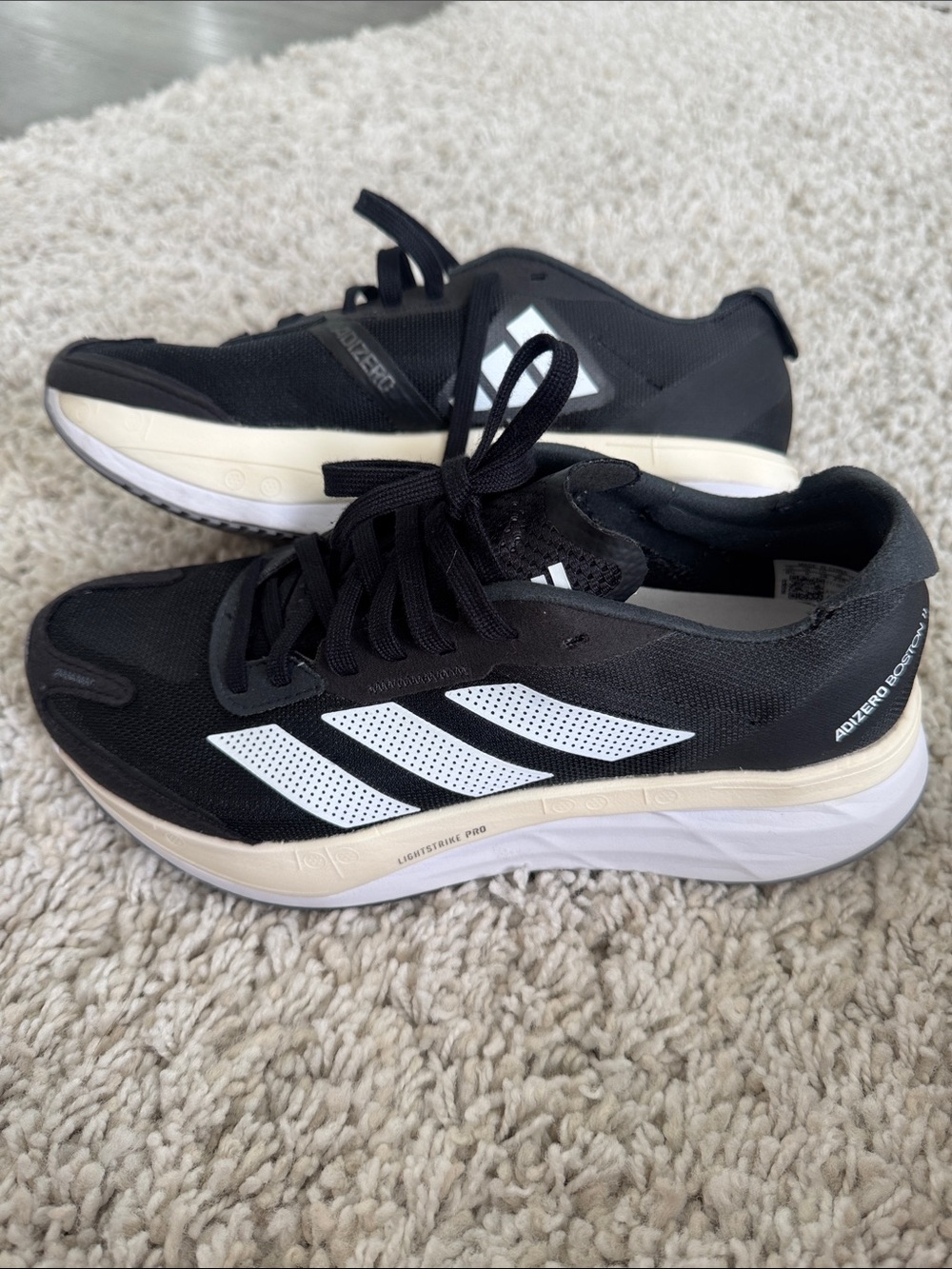 adidas Black and White Women's Running Shoes - Adizero Inspired